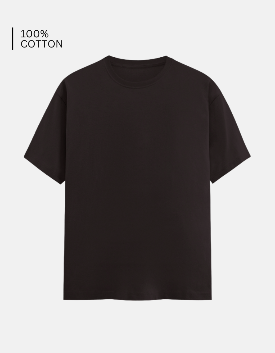 Coffee Brown Plain T-Shirt