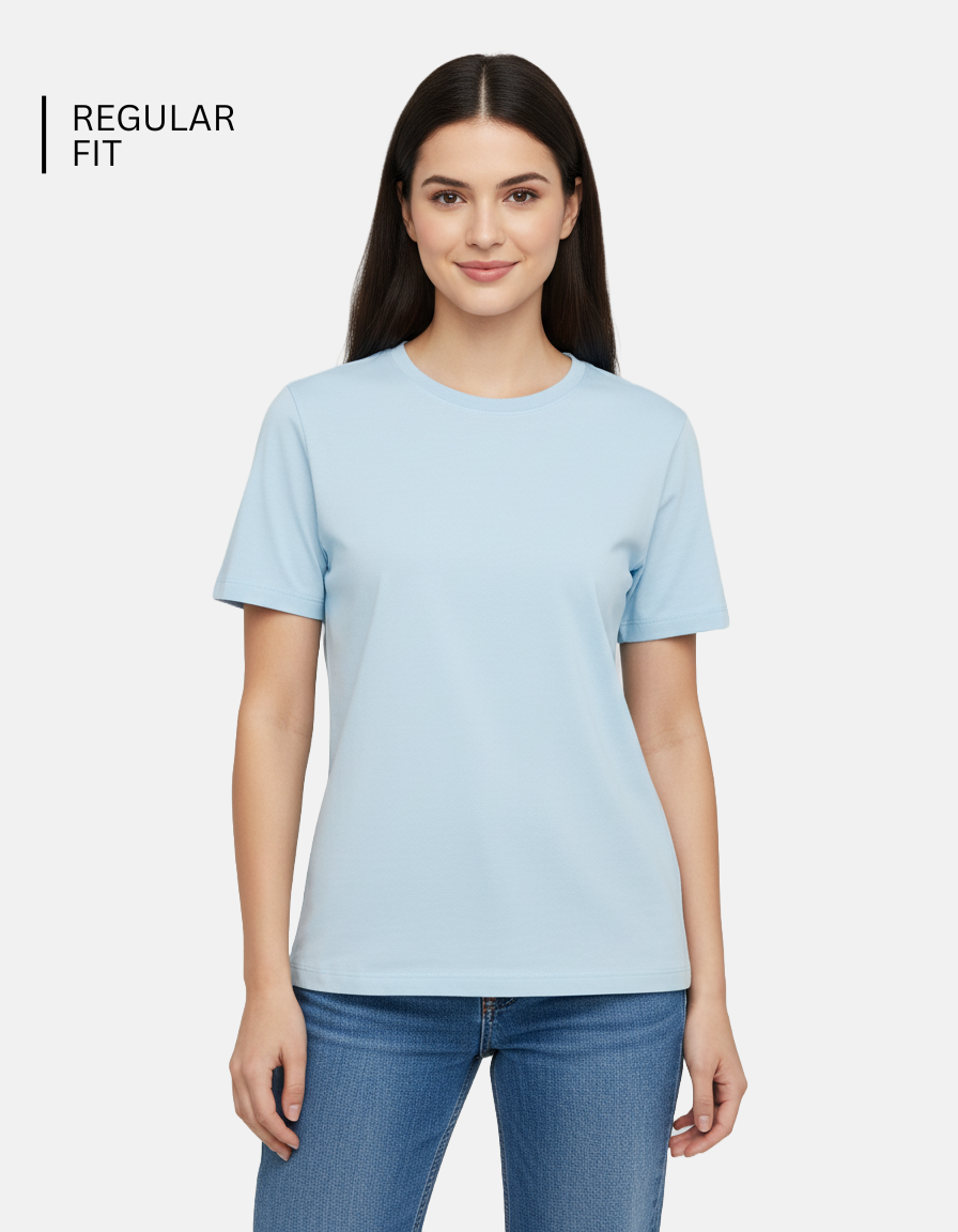 Baby Blue Plain T-Shirt