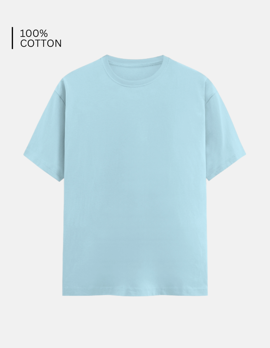 Baby Blue Plain T-Shirt