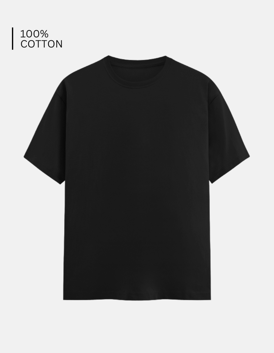 Black Plain T-Shirt