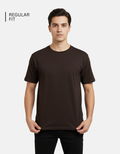 Coffee Brown Solid T-Shirt