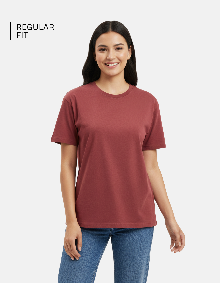 Coral Plain T-Shirt