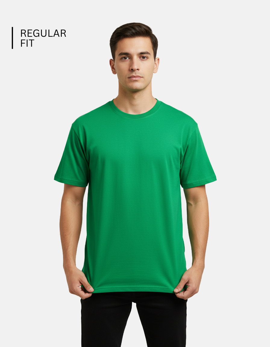 Flag Green Solid T-Shirt