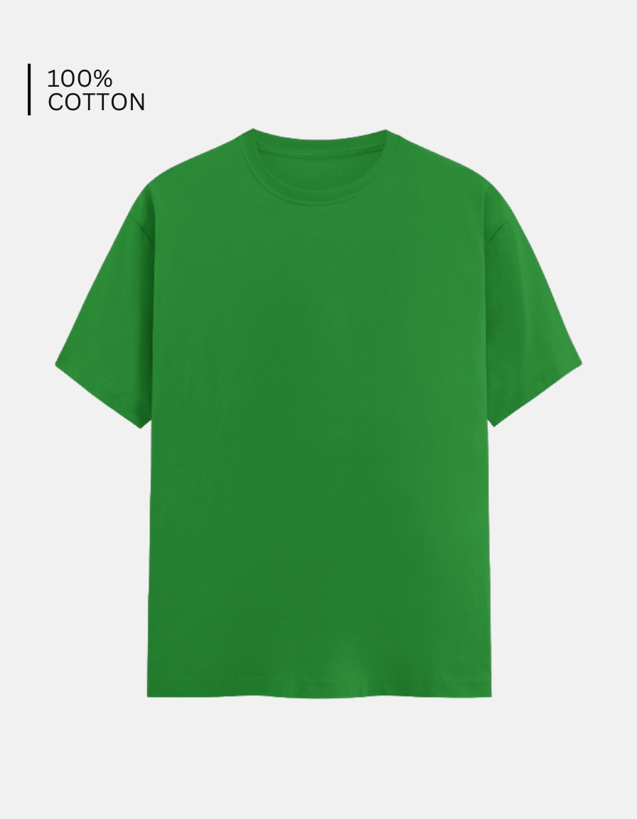 Flag Green Plain T-Shirt