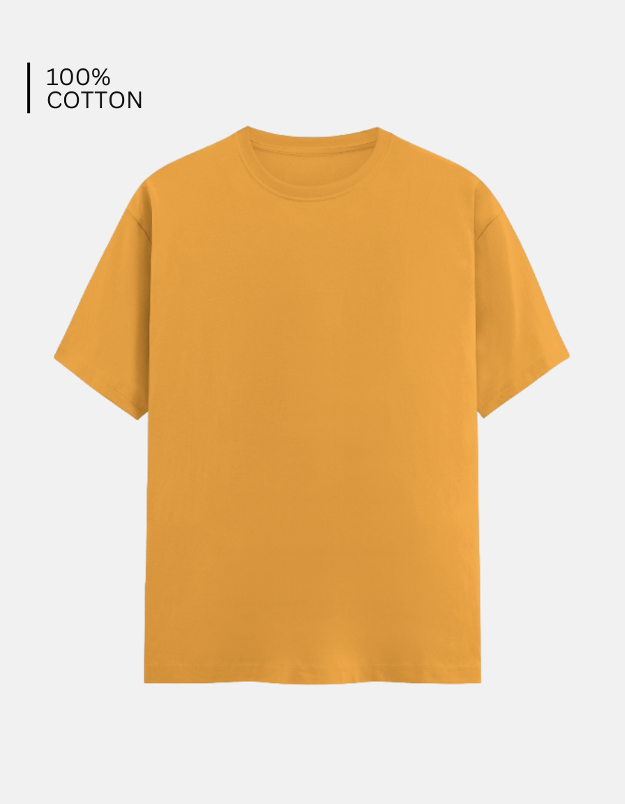 Golden Yellow Solid T-Shirt