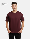 Maroon Solid T-Shirt
