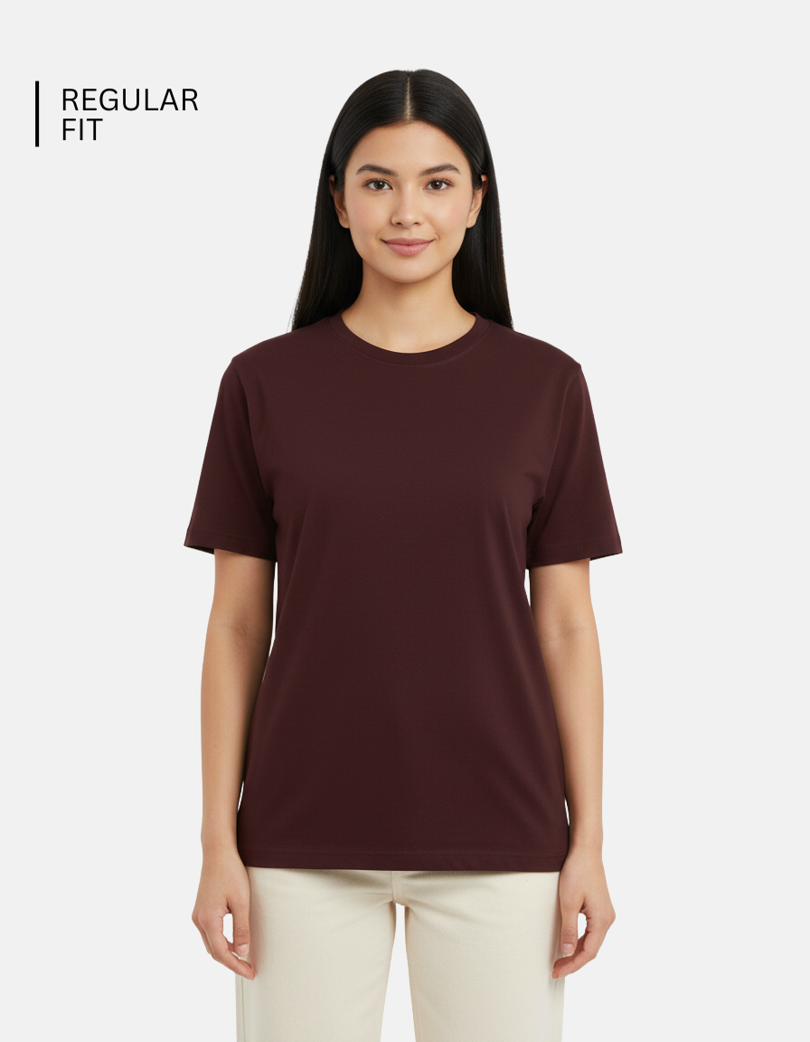 Maroon Plain T-Shirt