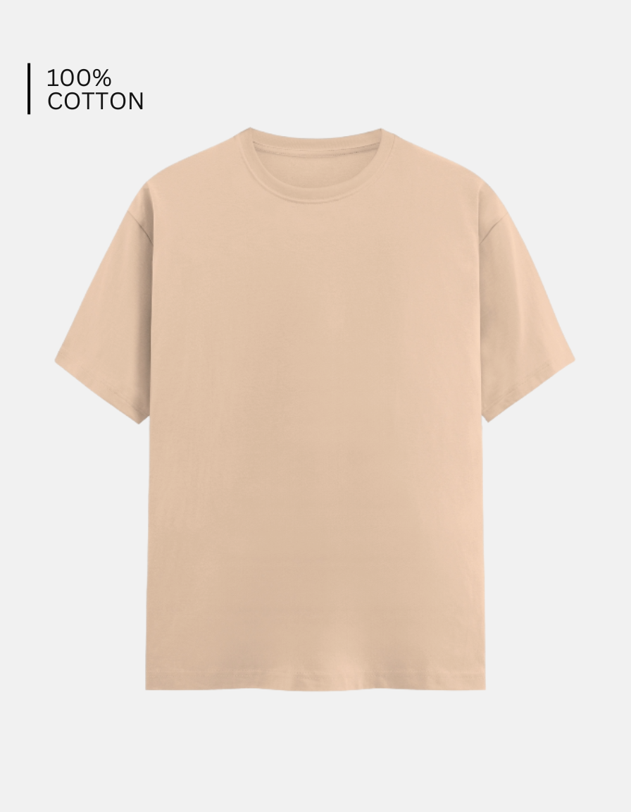 Peach Solid T-Shirt