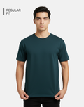 Petrol Blue Solid T-Shirt