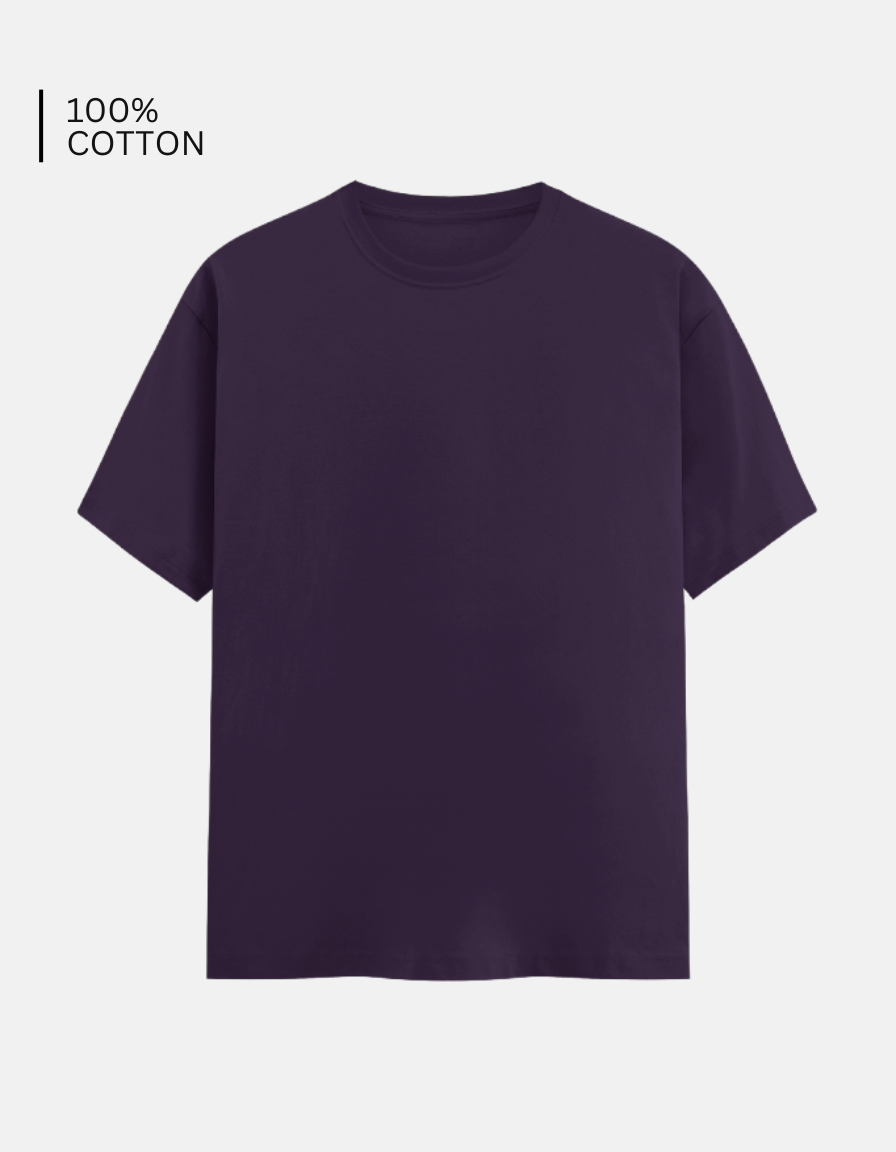 Purple Solid T-Shirt