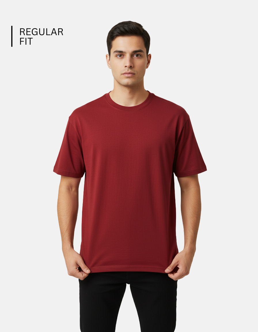 Red Solid T-Shirt