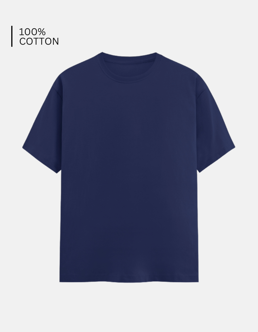 Royal Blue Solid T-Shirt