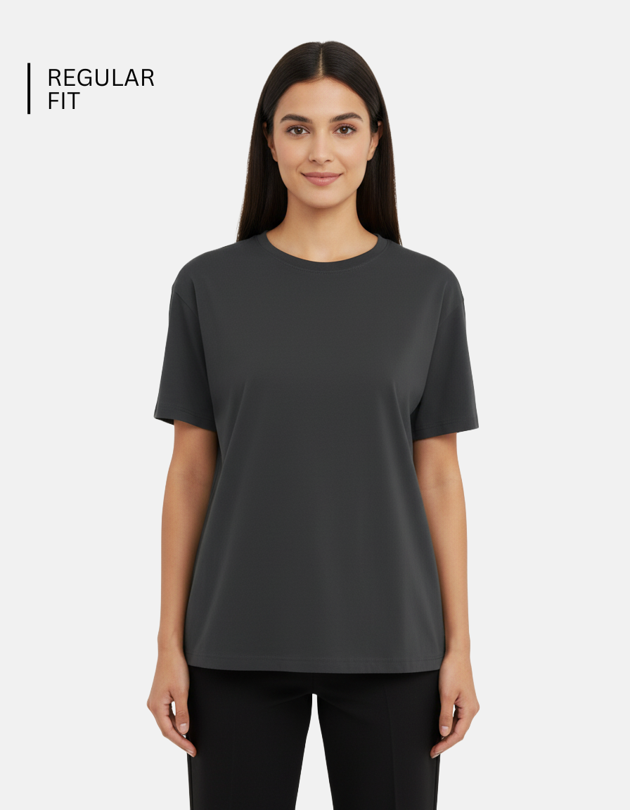 Steel Grey Plain T-Shirt