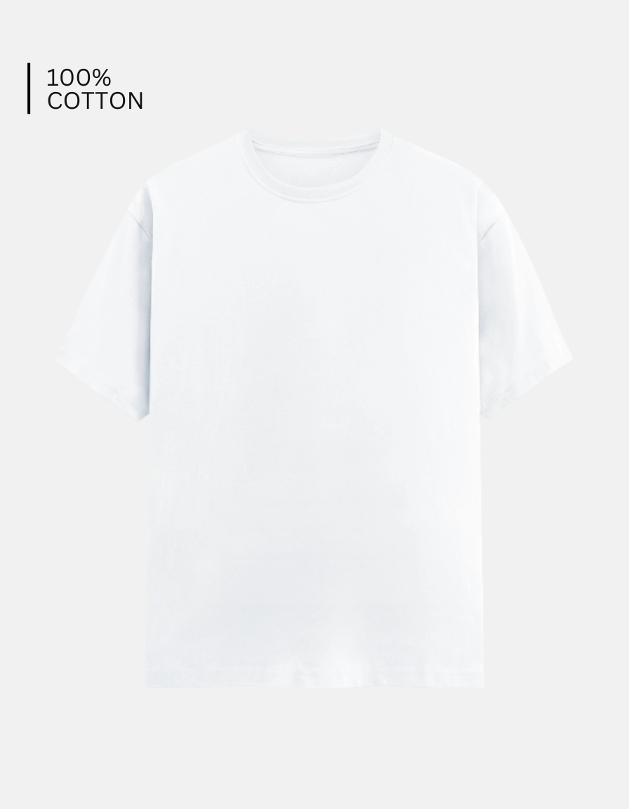 White Solid T-Shirt