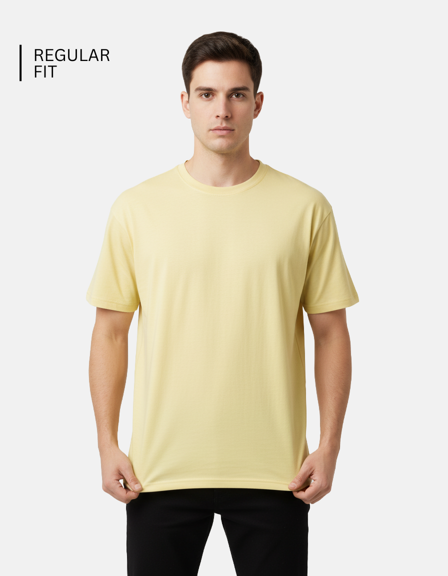Yellow Solid T-Shirt