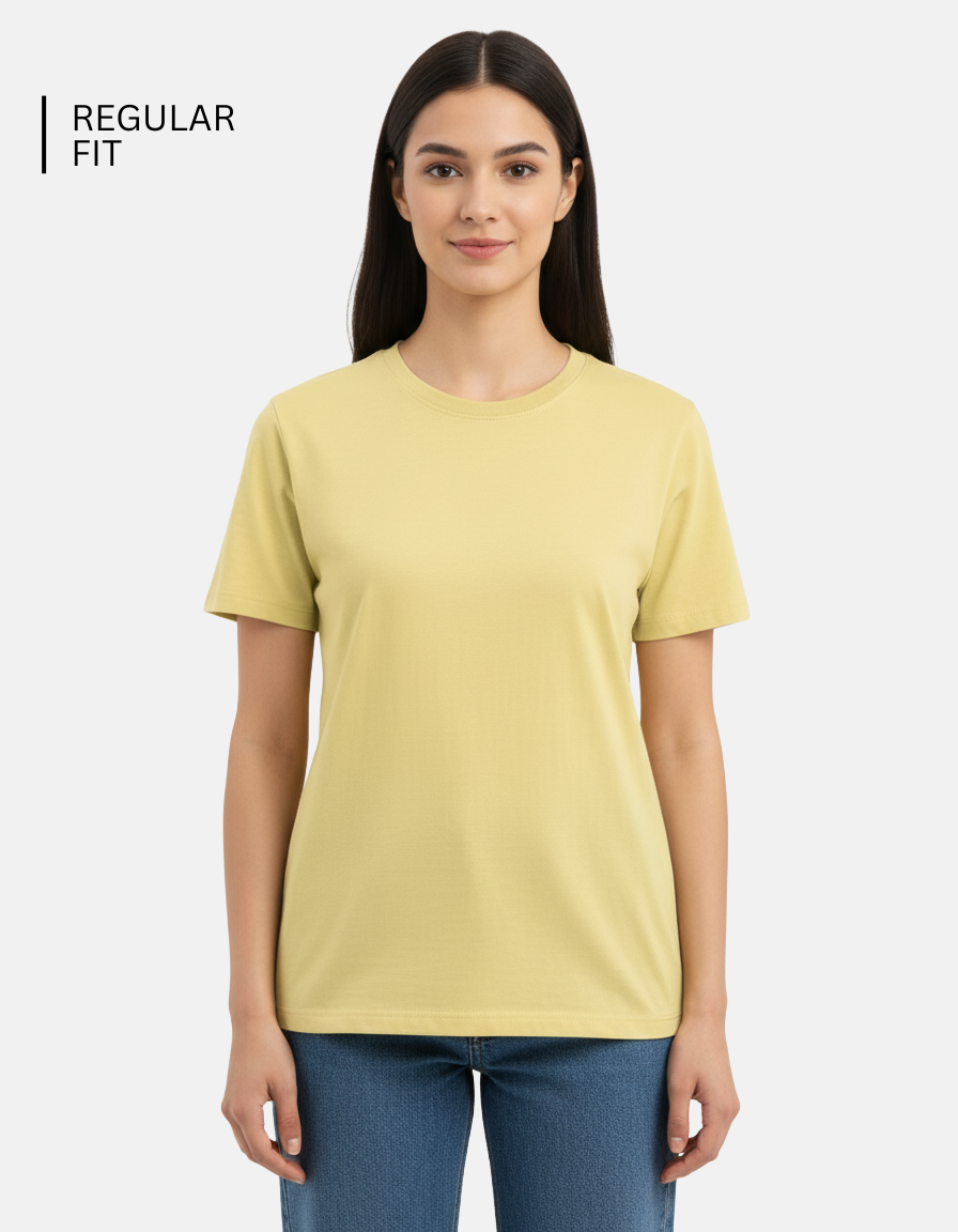 Yellow Plain T-Shirt